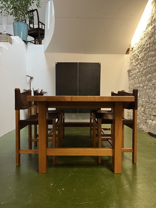 Solid Elm Table And Chairs