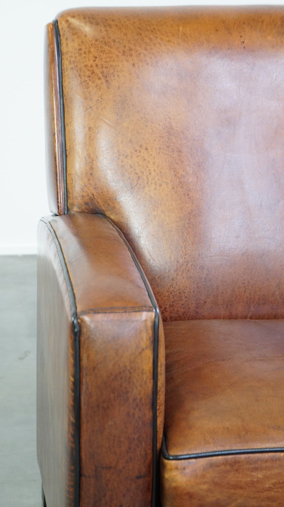 Image 1 of Art Deco Design Sheepskin Armchair