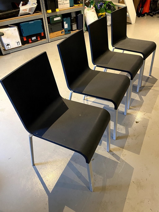 4x Vitra 03 Maarten Van Severen dining chair