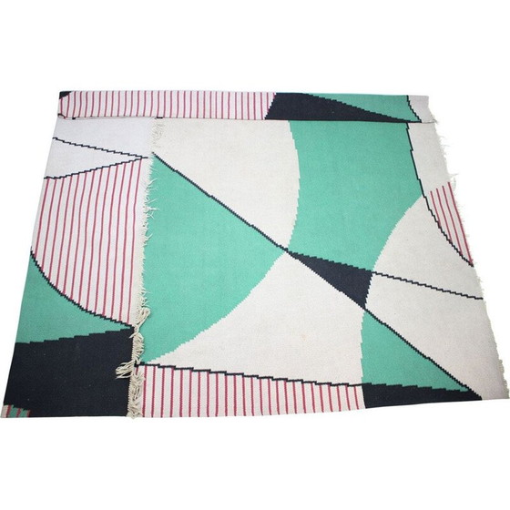 Image 1 of Vintage geometric design carpet, Czechoslovakia 1960