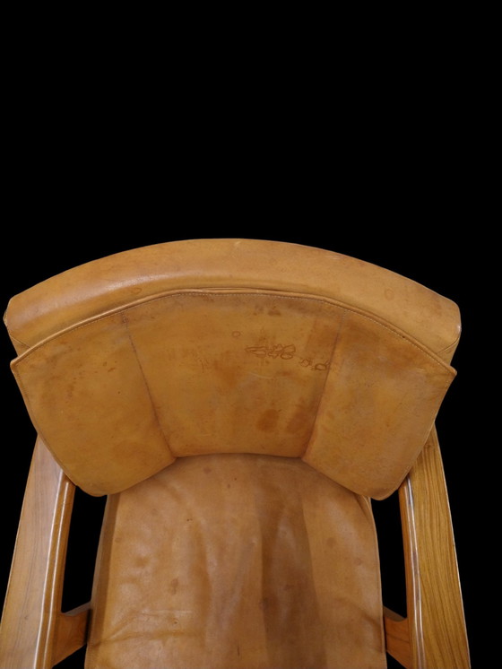 Image 1 of Cognac Danish Lounge Chair