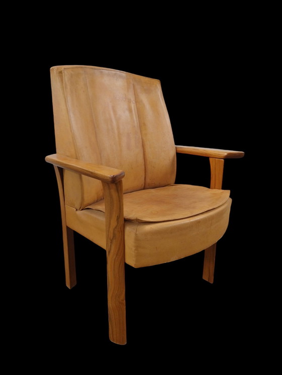 Image 1 of Cognac Danish Lounge Chair