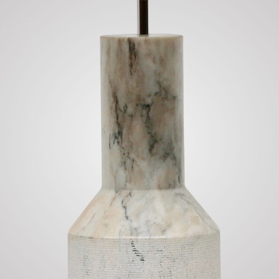Image 1 of Lampada vintage in marmo bianco, Francia 1980