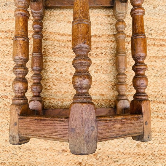 Image 1 of Vintage pentagonal saddle in oak, 1950