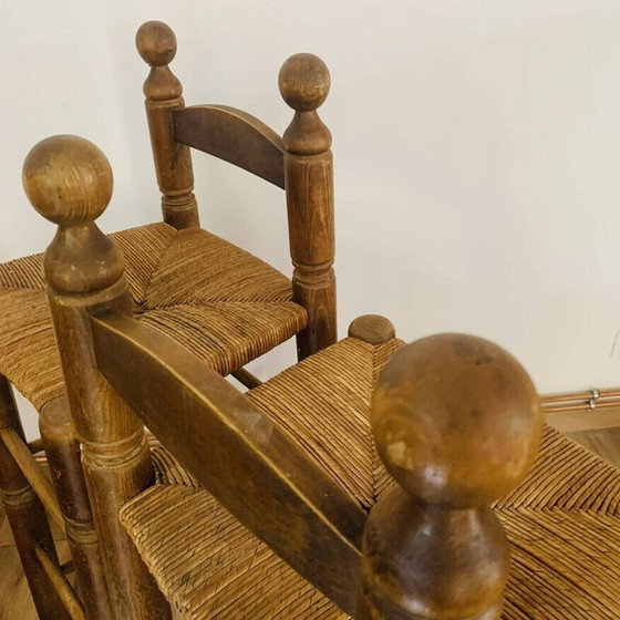 Image 1 of Pair of vintage high stools, 1950