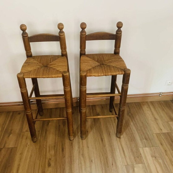 Image 1 of Pair of vintage high stools, 1950