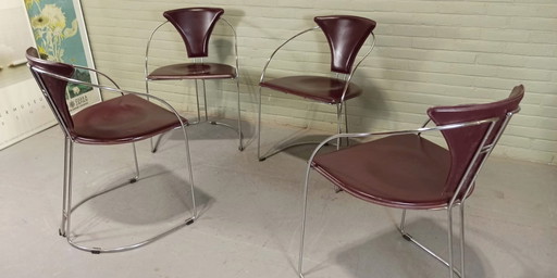 4 X Arrben Linda Dining Chairs 