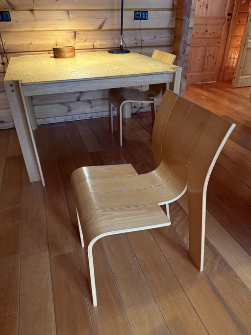 Strip Table With Chairs By Gijs Bakker For Castelijn