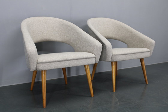 Image 1 of 1960S Pair Of Restored Shell Chairs, Czechoslovakia 