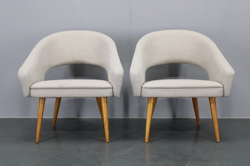 1960S Pair Of Restored Shell Chairs, Czechoslovakia 