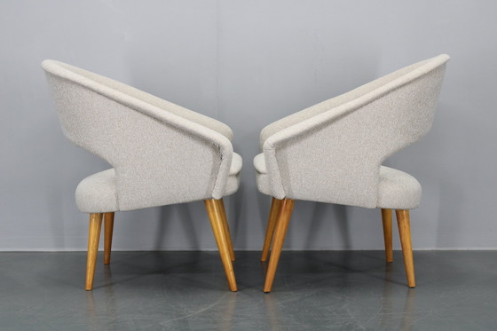 Image 1 of 1960S Pair Of Restored Shell Chairs, Czechoslovakia 