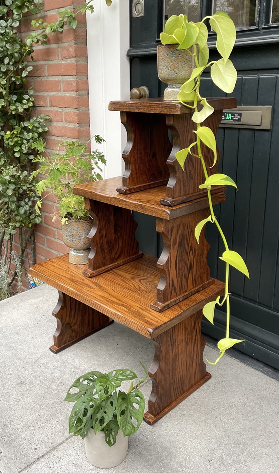 Image 1 of 3x vintage side tables / plant tables