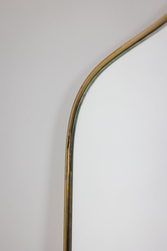 Image 1 of Pair of "Chapeau de Gendarme" shaped mirrors. Circa 1970.