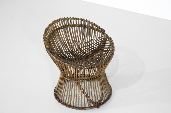 Image 1 of Rattan stool, Italy, 1960s.