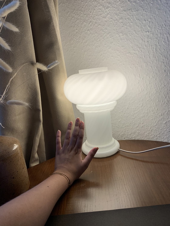 Image 1 of Table lamp glass mushroom