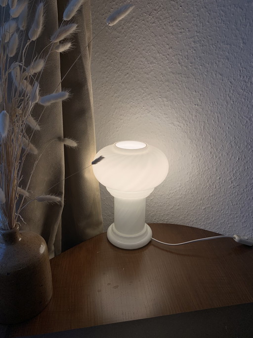 Table lamp glass mushroom