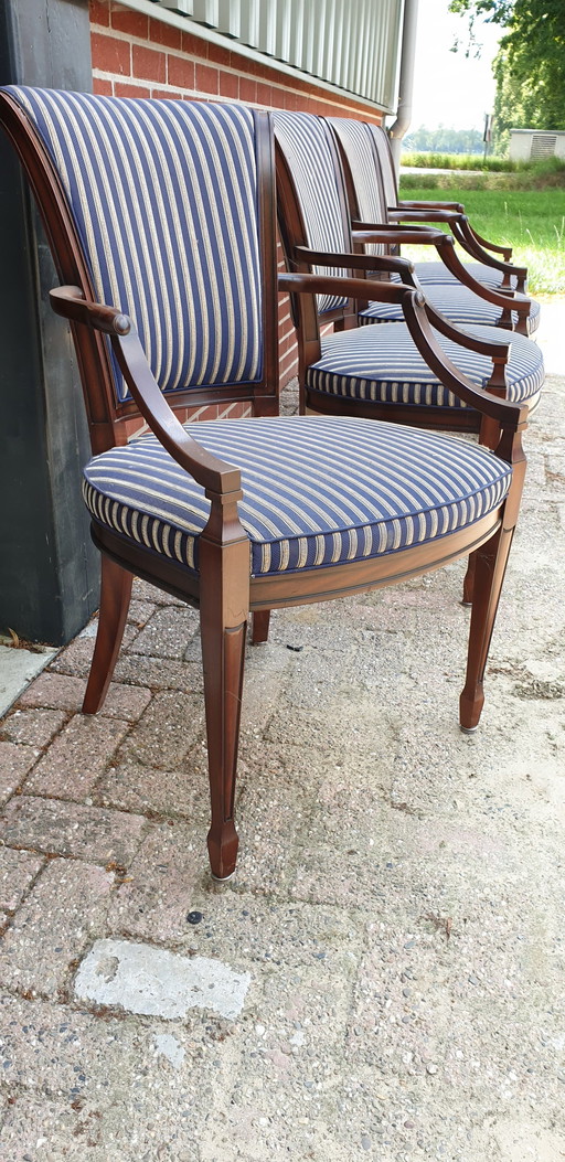 4 Heroic Mahogany Dining Room Armchairs