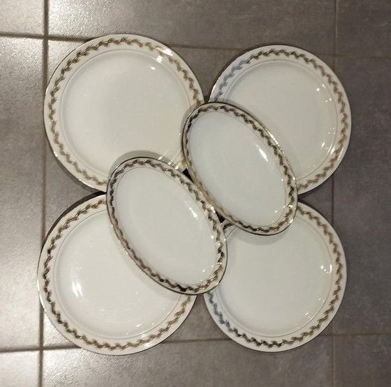 Image 1 of Plate - Ensemble De Vaisselle En Porcelaine De Limoges - Art De La Table