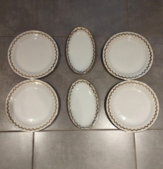 Image 1 of Plate - Ensemble De Vaisselle En Porcelaine De Limoges - Art De La Table