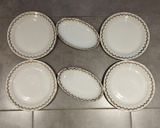 Image 1 of Plate - Ensemble De Vaisselle En Porcelaine De Limoges - Art De La Table
