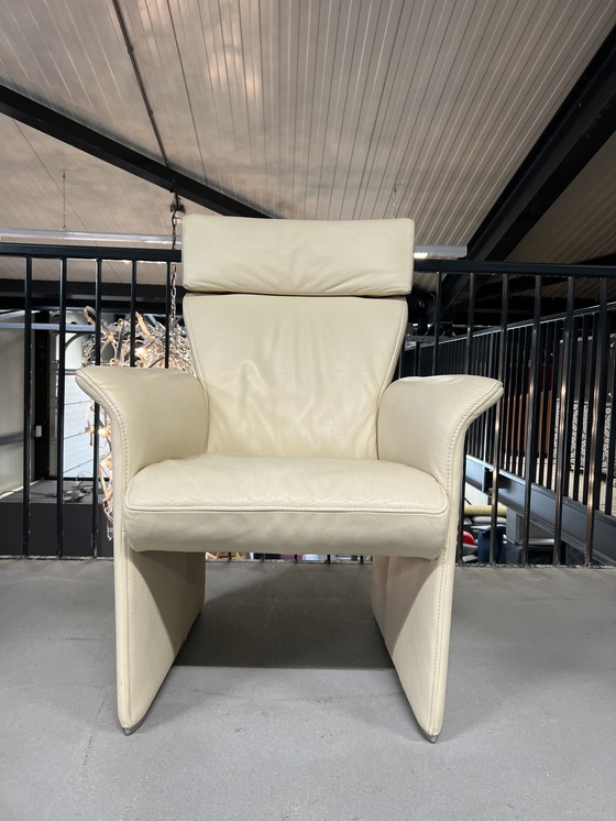 Image 1 of Jori Aqua armchair Cream leather