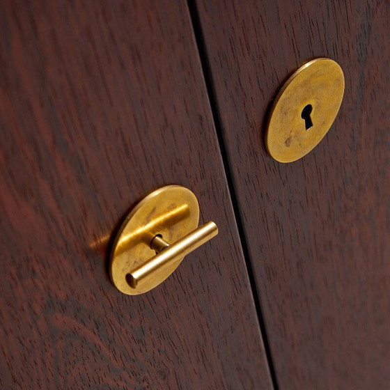 Image 1 of Vintage model A 232 wardrobe in rosewood and brass by Børge Mogensen for Fdb Møbler, 1960
