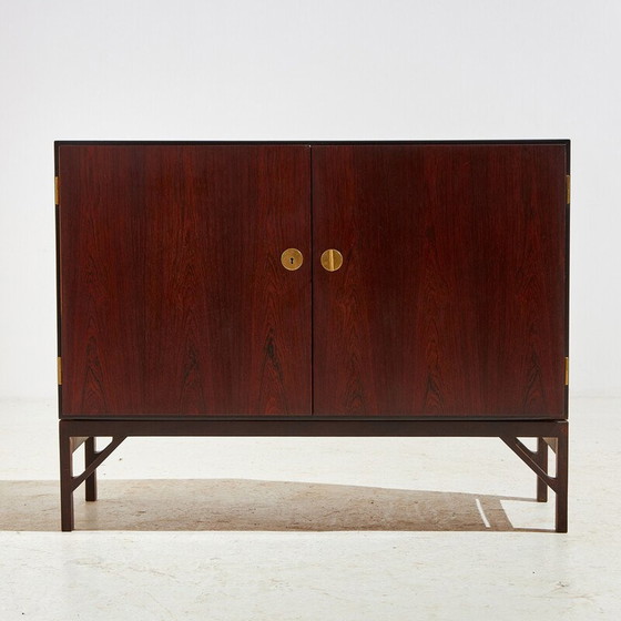 Image 1 of Vintage model A 232 wardrobe in rosewood and brass by Børge Mogensen for Fdb Møbler, 1960