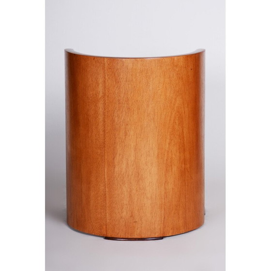 Image 1 of Vintage mahogany veneer and beech solid wood armchair, France 1940