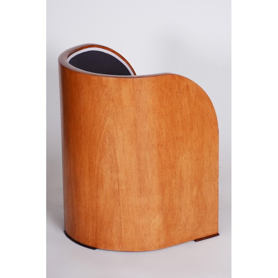 Image 1 of Vintage mahogany veneer and beech solid wood armchair, France 1940