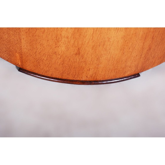 Image 1 of Vintage mahogany veneer and beech solid wood armchair, France 1940