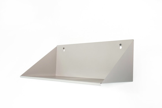 Image 1 of Set of two unusual Constant Nieuwenhuis metal wall shelves in yellow and gray for Asmeta