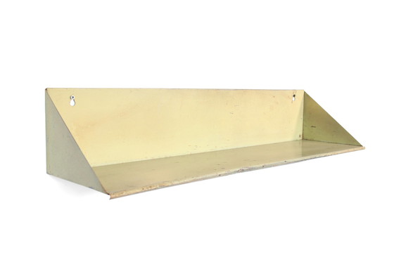 Image 1 of Set of two unusual Constant Nieuwenhuis metal wall shelves in yellow and gray for Asmeta