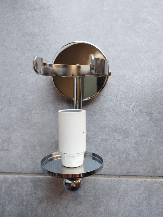 Image 1 of Coppia di lampade da parete vintage Space Age del 1970, in opalino