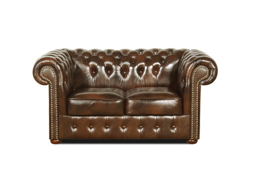 anglais chesterfield ensemble cuir canapé canapé style vintage