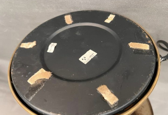 Image 1 of Una grande lampada a forma di fungo in vetro soffiato a mano di Peill e Putzler con base in ottone massiccio.