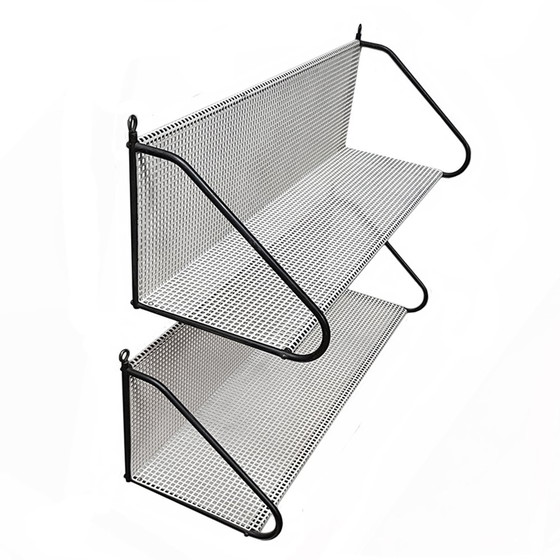 Image 1 of Perforated Metal Bookshelf by Tjerk Reijenga for Pilastro, 1950s