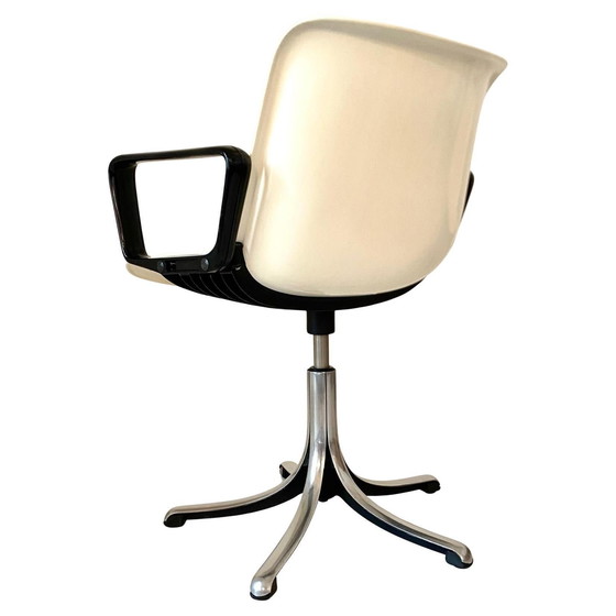 Image 1 of 3X Set Of Three Modus Office Desk Chairs, Osvaldo Borsani For Tecno, Italy 1960