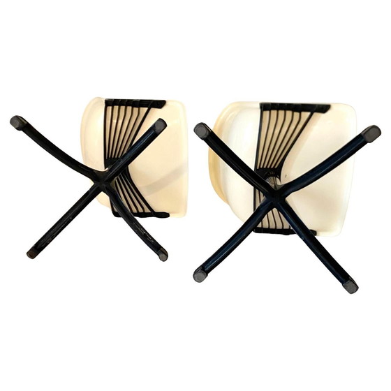Image 1 of 3X Set Of Three Modus Office Desk Chairs, Osvaldo Borsani For Tecno, Italy 1960
