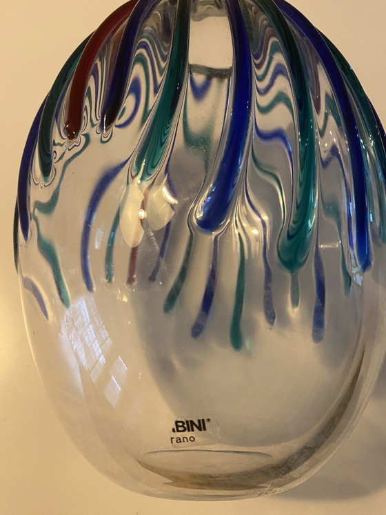 Image 1 of Alfredo Barbini Murano Glass Vase