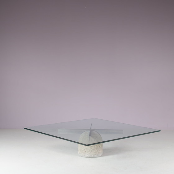 Image 1 of "Paracarro" Coffee table by Giovanni Offredi for Saporiti, Italy 1970