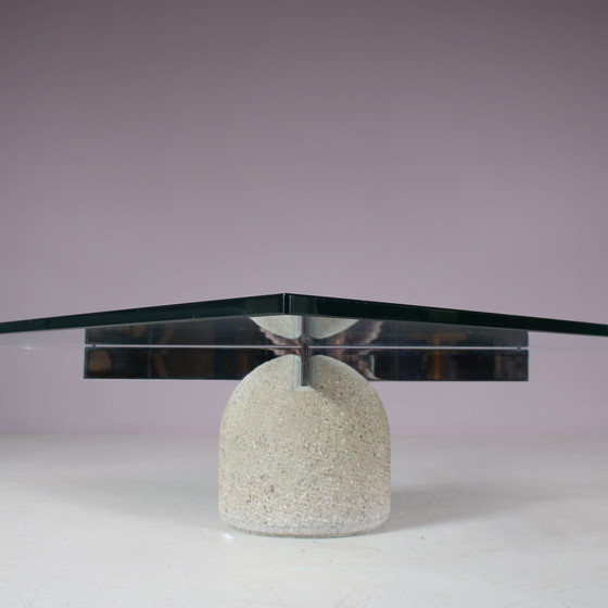 Image 1 of "Paracarro" Coffee table by Giovanni Offredi for Saporiti, Italy 1970