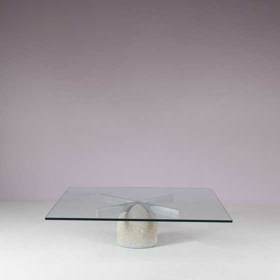 Image 1 of "Paracarro" Coffee table by Giovanni Offredi for Saporiti, Italy 1970