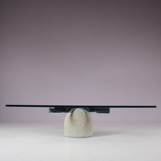 Image 1 of "Paracarro" Coffee table by Giovanni Offredi for Saporiti, Italy 1970