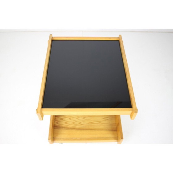 Image 1 of Vintage oak wood cart, Czechoslovakia 1960