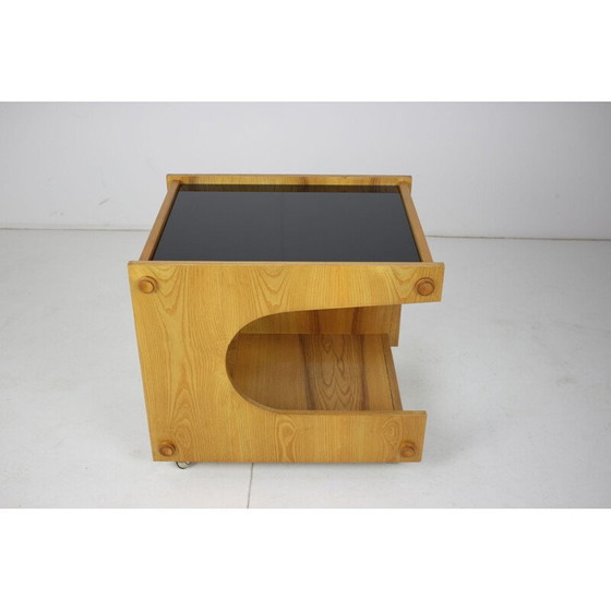 Image 1 of Vintage oak wood cart, Czechoslovakia 1960