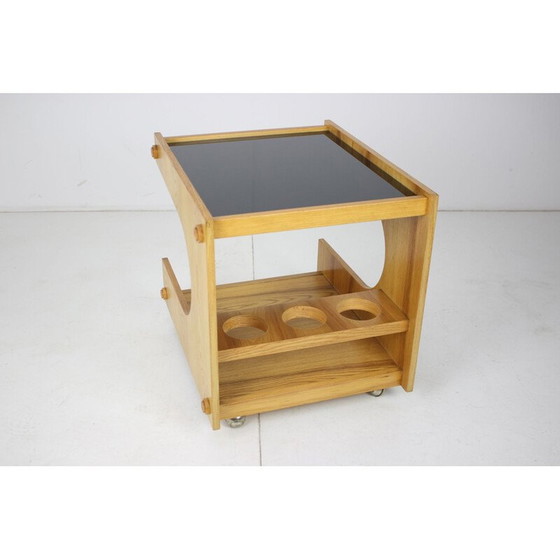 Image 1 of Vintage oak wood cart, Czechoslovakia 1960