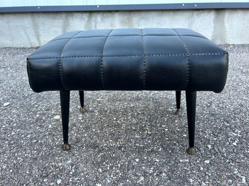 50's Skaï Pouf