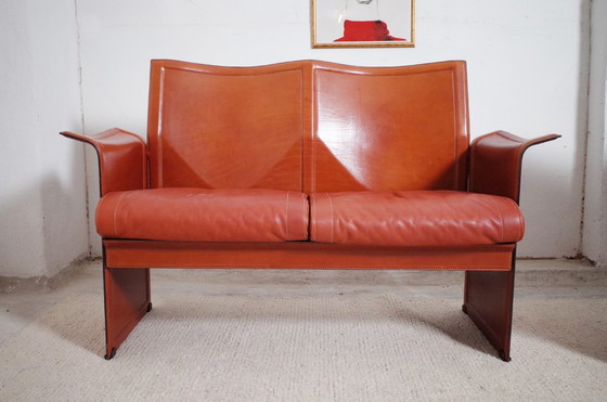 Image 1 of Matteo Grassi leather two-seater and armchair