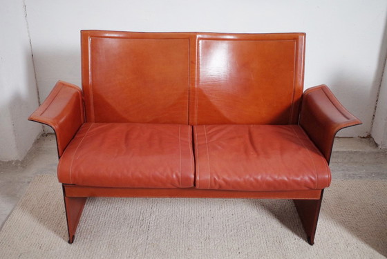 Image 1 of Matteo Grassi leather two-seater and armchair