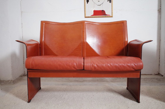 Image 1 of Matteo Grassi leather two-seater and armchair